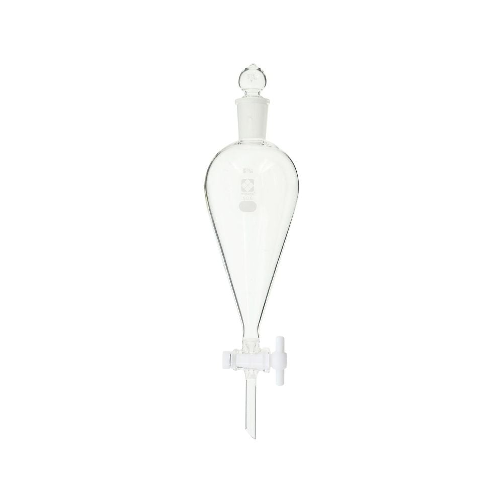 Separatory funnel, skive type, with PTFE cock, 500mL, 014260-500, 1 piece