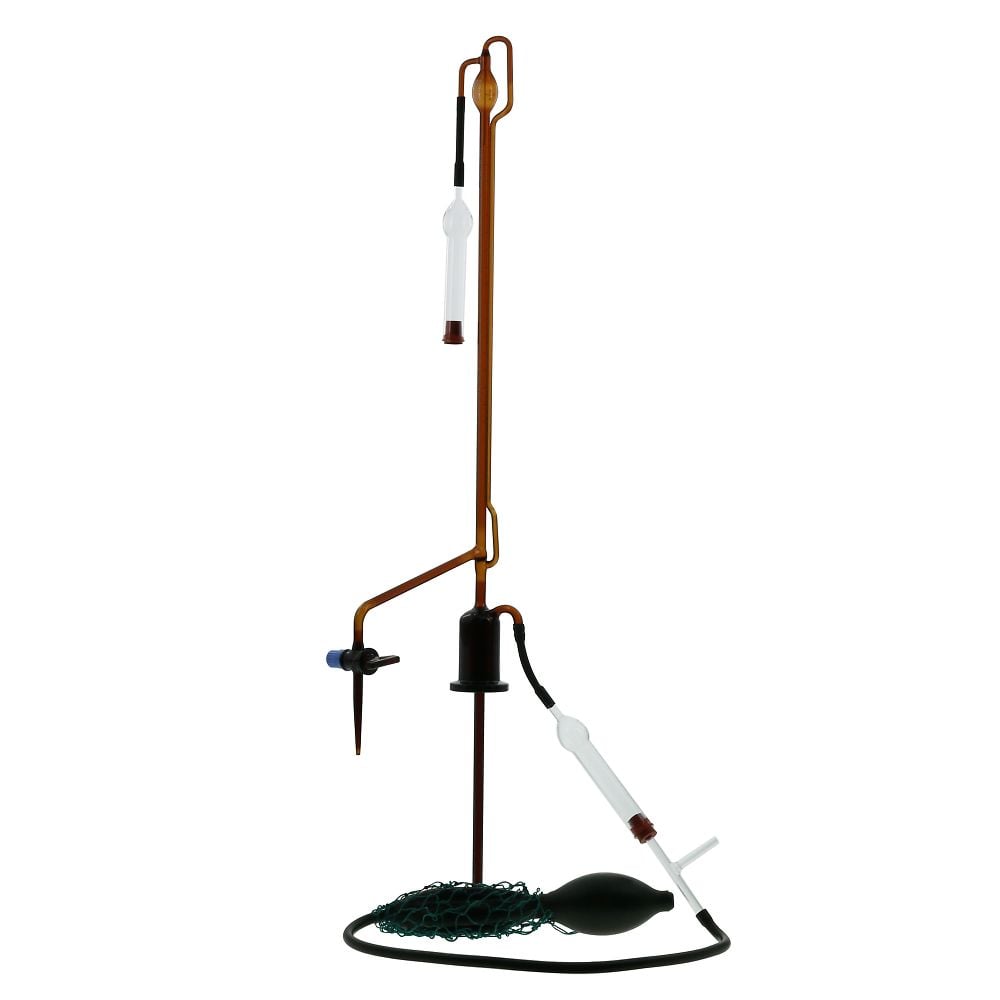 Automatic burette, super grade, brown, with glass cock, body only, 10mL, 022230-101, 1 piece