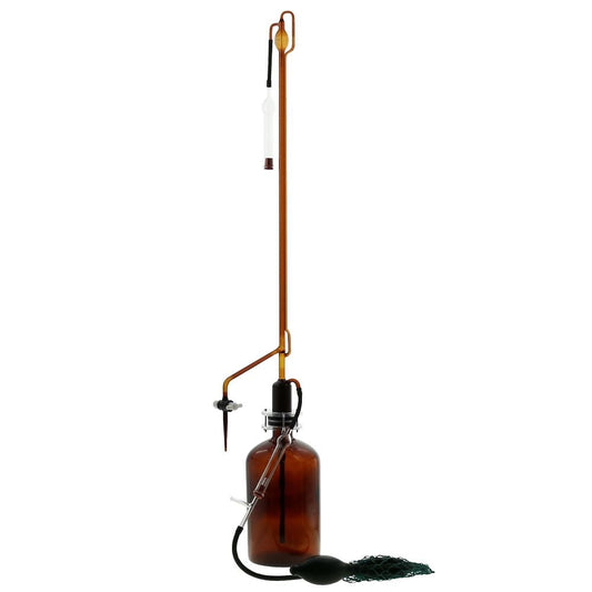 Automatic burette, super grade, brown, with PTFE cock, 25mL, 022530-25, 1 set