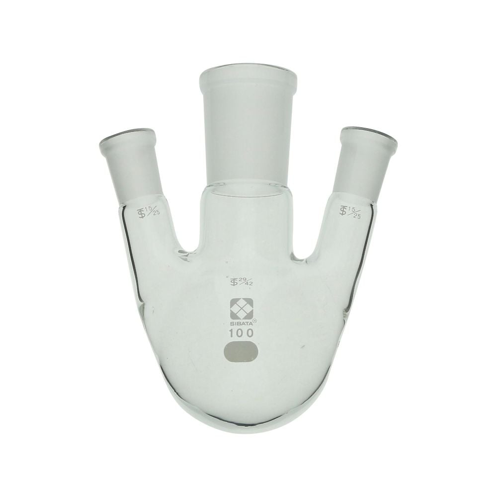 Common ground joint three-neck round bottom flask 100mL 005360-15100 1pc