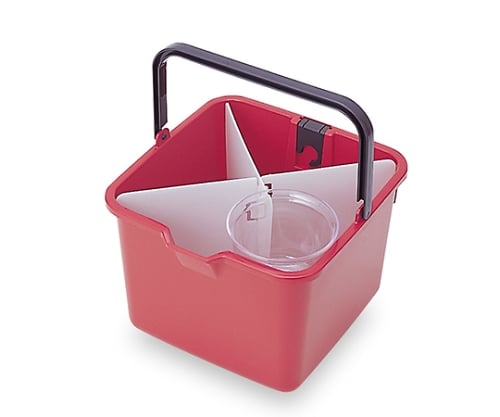 Divided bucket, dark red, CE-447-000-6, 1 piece