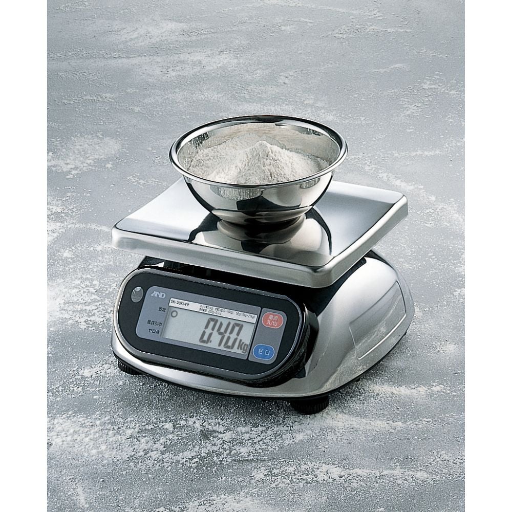 방진・방수 디지털 저울 SL-WP 시리즈 중량:20kg 최소 표시:0.01kg SL20KWP-KO 1개