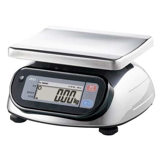 防塵・防水デジタルはかり SL-WPシリーズ  ひょう量:30kg 最小表示:0.02kg  　SL30KWP-JA 1個