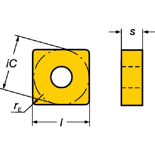 샌드빅 T-Max P 선삭용 세라믹 네거티브 칩(610) 6050 SNGA 12 04 08S01525 10개