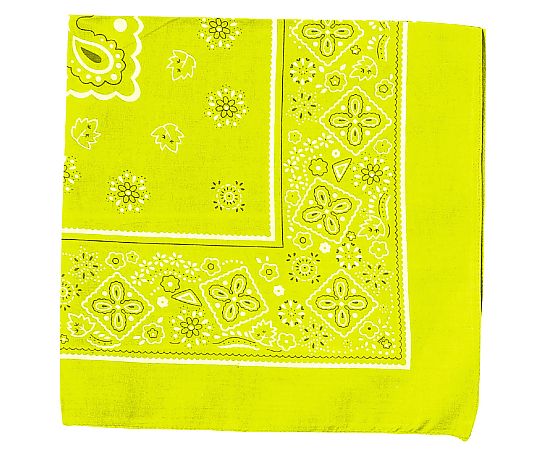 Bandana fluorescent yellow 1758 1 piece