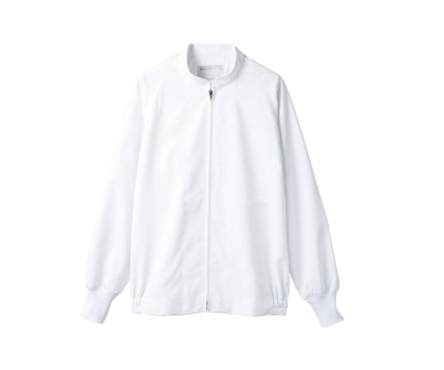ジャンパー 男女兼用 長袖 白 エコ　8-411 L 1枚