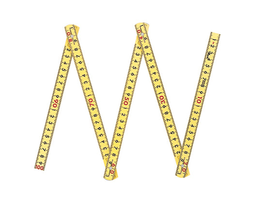 Fiber folding ruler, 5 folds, 1mcm, 78605, 1 piece