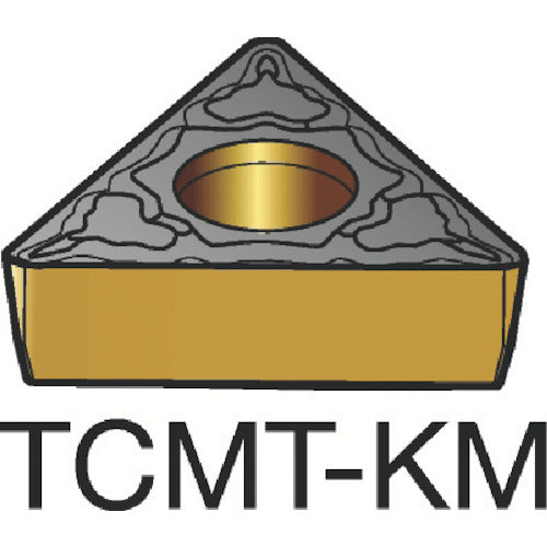 サンドビック　コロターン１０７　旋削用ポジチップ（１２０）　Ｈ１３Ａ　TCMT 16 T3 04-KM　10 個