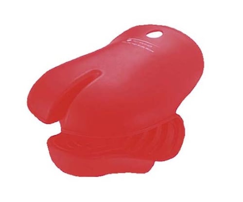 シリコンハーフミトン レッド 0002-599R(1個)　4426420 1個/枚