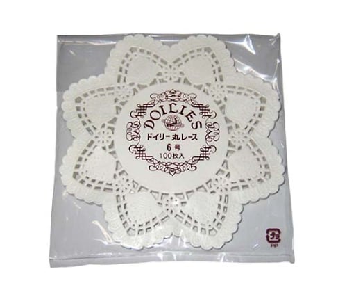 Doily lace paper round (500 sheets) size 6 3715600 1 set (500 sheets)