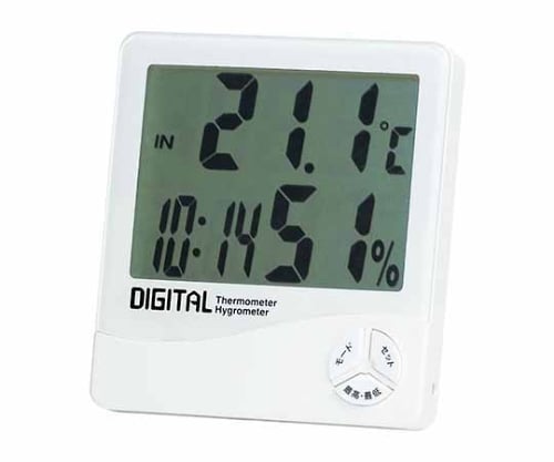 Digital thermometer and hygrometer Temperature: -10 to 50°C Humidity: 20 to 90% RH TD-8140 1 unit