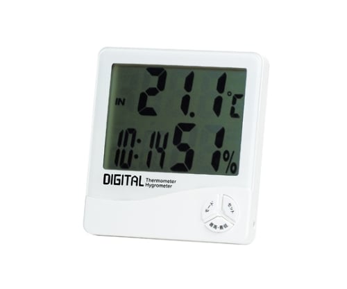 Digital thermometer and hygrometer Temperature: -10 to 50°C Humidity: 20 to 90% RH TD-8140 1 unit