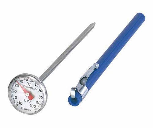 Quick Thermo Display: φ26mm, Sensor Probe: φ4mm x 125mm 25g (including holder) Blue TD-8256 1 piece