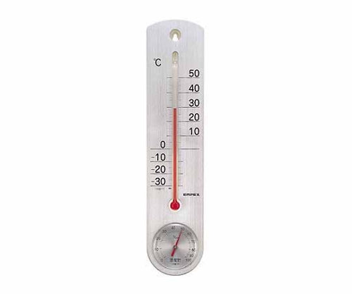 Memory Thermometer and Hygrometer for Living 232 x 53 x 15mm 46g (blister pack) Silver TG-6717 1 unit