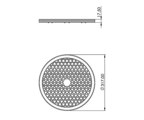 回転盤320型 約320mm　59555 1個