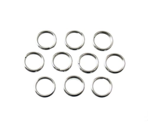 Stainless steel double ring 13mm 1 pack (10 pieces) ZY-211 1 pack (10 pieces)