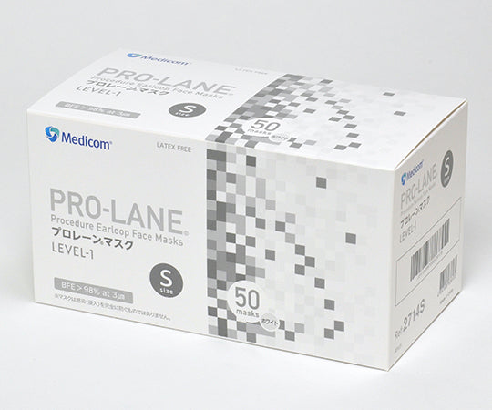 Prolane Mask White S Size 1 Box (50 Pieces) PLE002714S 1 Box (50 Piece ...
