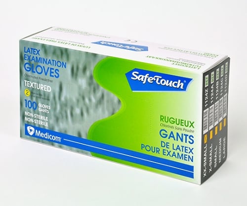 Distek Latex Gloves PF Chlorine Treatment XS Size 1 Box (100 Pieces) D-1124A-E 1 Box (100 Pieces)