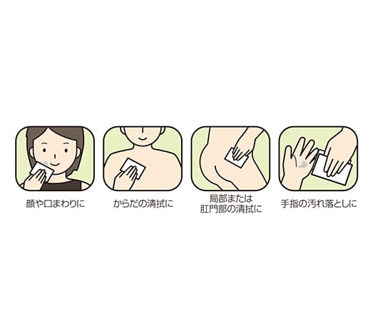 Clean Cotton A Absorbent cotton Approx. 7.5cm x 8.0cm Folded in half 2 sheets x 25 packs 72712 1 box (2 sheets x 25 packs)