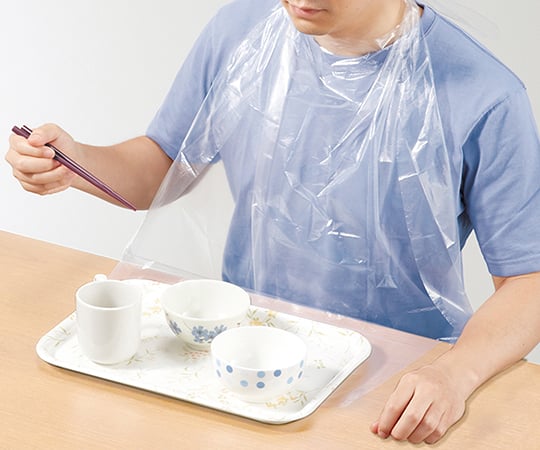 Disposable dining aprons with pockets, pack of 60, 73740, 1 box (60 pieces)