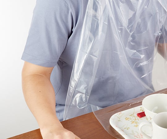 Disposable dining aprons with pockets, pack of 60, 73740, 1 box (60 pieces)