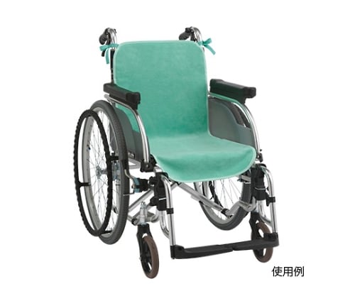 Wheelchair seat cover, green, 1 pack (2 pieces) 1 pack (2 pieces)
