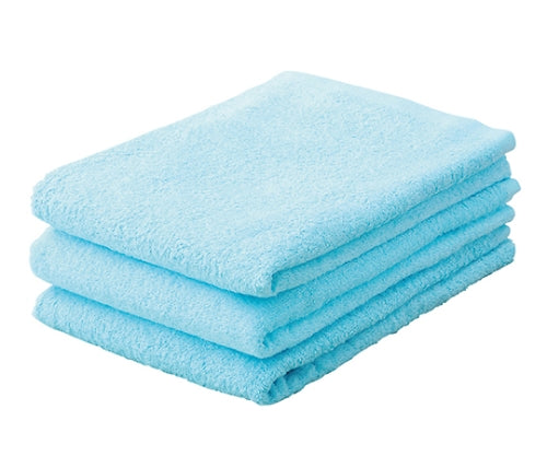 バスタオル(3枚組) ブルー 約60×120cm　39013-21 1組(3枚入)