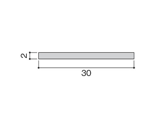 ステンレス平板 2×30×1000mm　SF102-30 1本