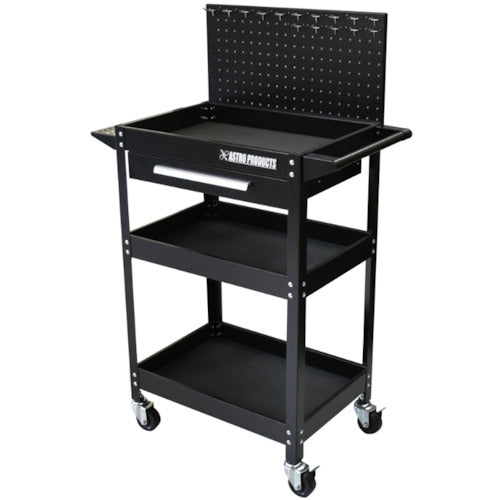 アストロプロダクツ　ＡＰ　ツールワゴン３段　引出＆パネル付　ブラック　ＴＷ０９８　2003000010985　1 台
