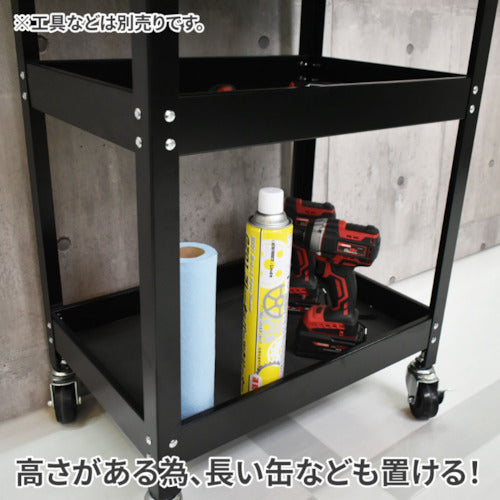 アストロプロダクツ　ＡＰ　ツールワゴン３段　引出＆パネル付　ブラック　ＴＷ０９８　2003000010985　1 台