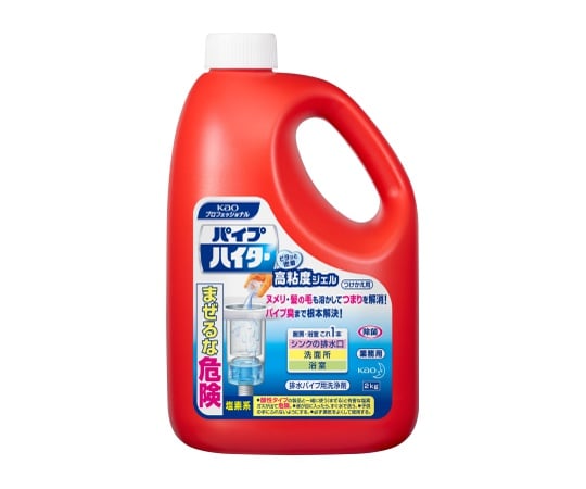 パイプハイター 高粘度ジェル 業務用 つけかえ用 2kg パイプクリーナー 1ケース（6本入） 1ケース(6本入)