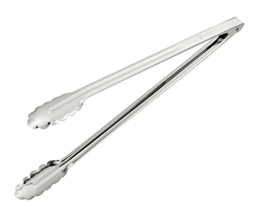 Stainless steel multi-purpose tongs (large) x 1