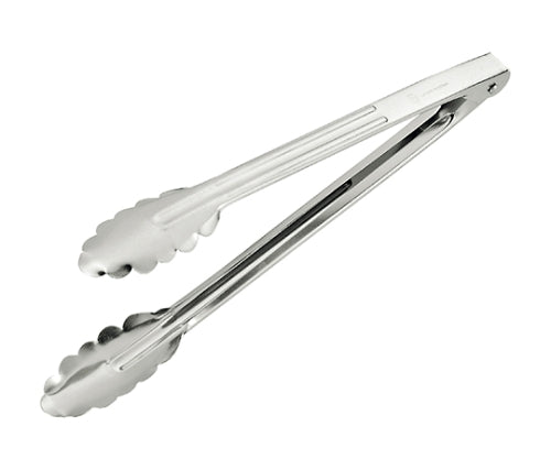Stainless steel multi-purpose tongs, medium size, 1 piece