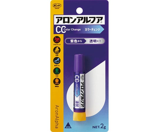 순간 접착제 아론 알프아 칼라 체인지 액상 2g 05501 1개