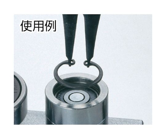 スナップリングプライヤー（軸穴両用　有効呼径～40mm）　140　S-026 1丁