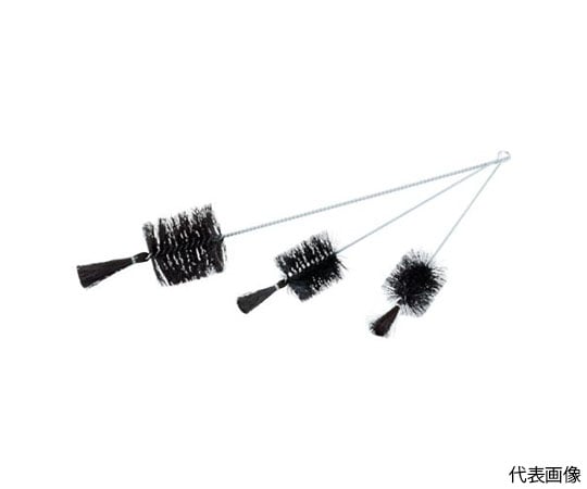 理化学ブラシ　瓶洗い用　黒豚毛　スチール柄4号　TBP-T4J 1本