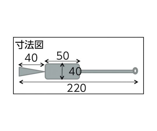 理化学ブラシ　試験管用　黒豚毛　スチール柄　TBT-T1J 1本