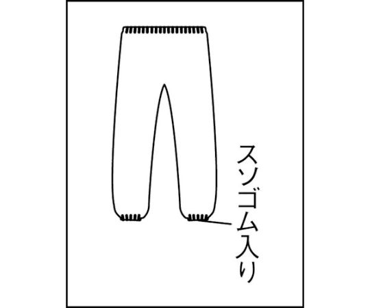 Non-woven disposable protective clothing pants, size L, blue, TPC-ZLB, 1 unit