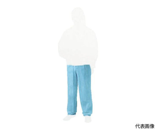 Non-woven disposable protective clothing pants, size L, blue, TPC-ZLB, 1 unit