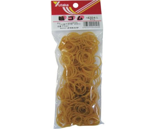 Rubber Rubber bands 1mm x 25mm (430 pieces) TT-01 1 bag (430 pieces)