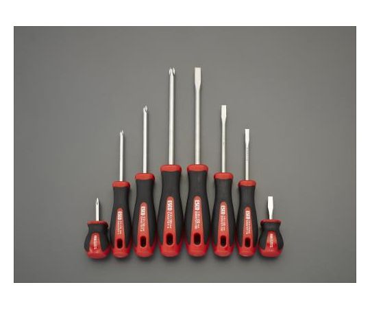 ８本組 ドライバーセット(ｽﾃﾝﾚｽ製/ｹｰｽ付)　EA557DS-800A 1セット