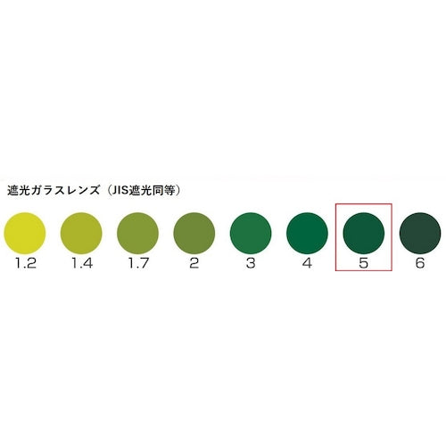 ＴＯＡ　ＢＯＪＩＮ　コンパクト（カニ目）ヘルメット取付遮光めがね　３０３　Ｎｏ．５　303 NO.5　1 個