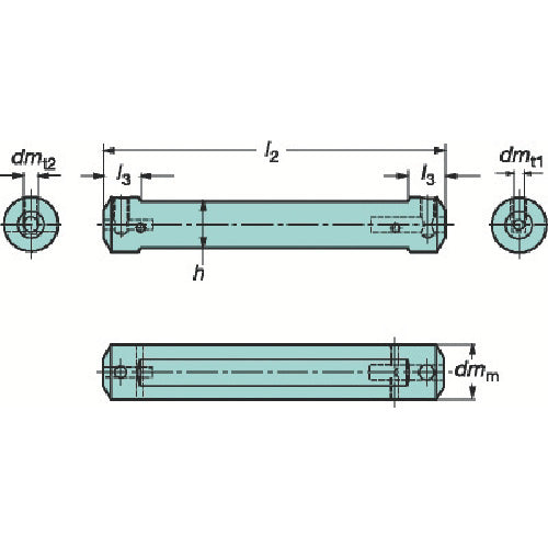 Sandvik Cylindrical flat shank CoroTurn XS adapter (425) CXS-A10-04 1 piece