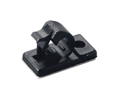 Cable clip inner diameter 12mm black 1 pack (8 pieces) FKN12 1 pack (8 pieces)