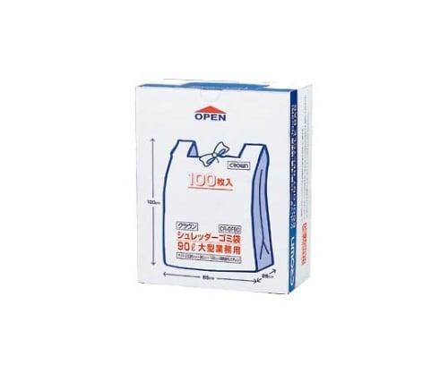 シュレッダー用ゴミ袋 1箱（100枚入）　CR-GF90-C 1箱(100枚入)
