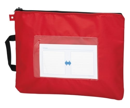 Mail bag, red, B4 size, CR-ME05-R, 1 piece