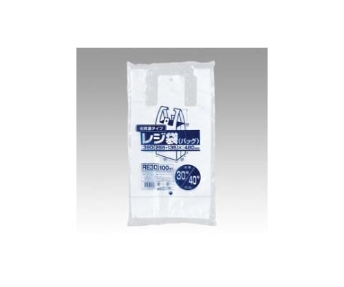 レジ袋省資源タイプ 乳白　RE30 1パック