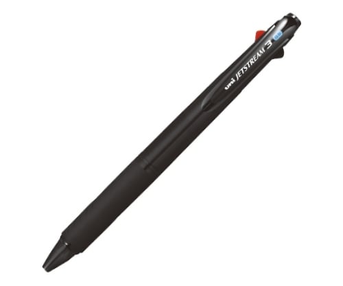 Jetstream 3-color ballpoint pen, transparent black, 0.5mm, ink colors: black, red, blue, SXE3-400-05T.24, 1 pen