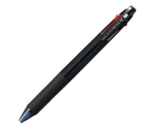 Jetstream 4-color ballpoint pen, transparent black, 0.7mm, ink colors: black, red, blue, SXE4-500-07T.24, 1 pen