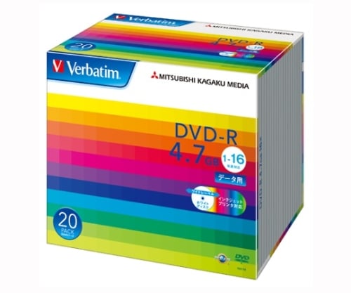 DVD-R for PC DATA, 1-time recording type, 20 pieces DHR47JP20V1, 1 pack (20 pieces)